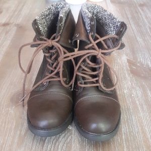 Shoes - Brown lace up ankle boots Shoes - Brown lace up ankle boots
